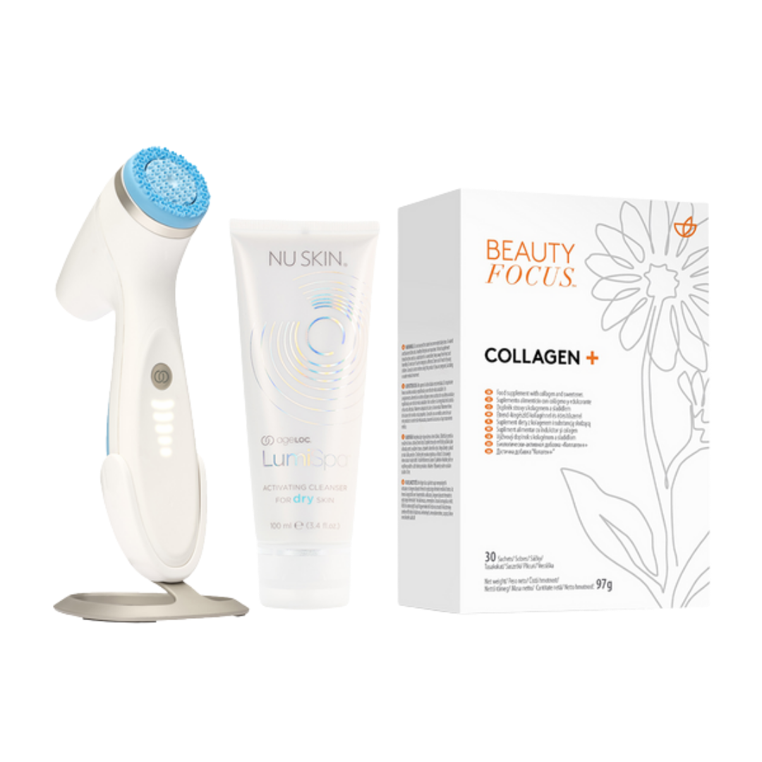 Better together Collagen+ en ageLOC LumiSpa iO-systeem - Droge huid