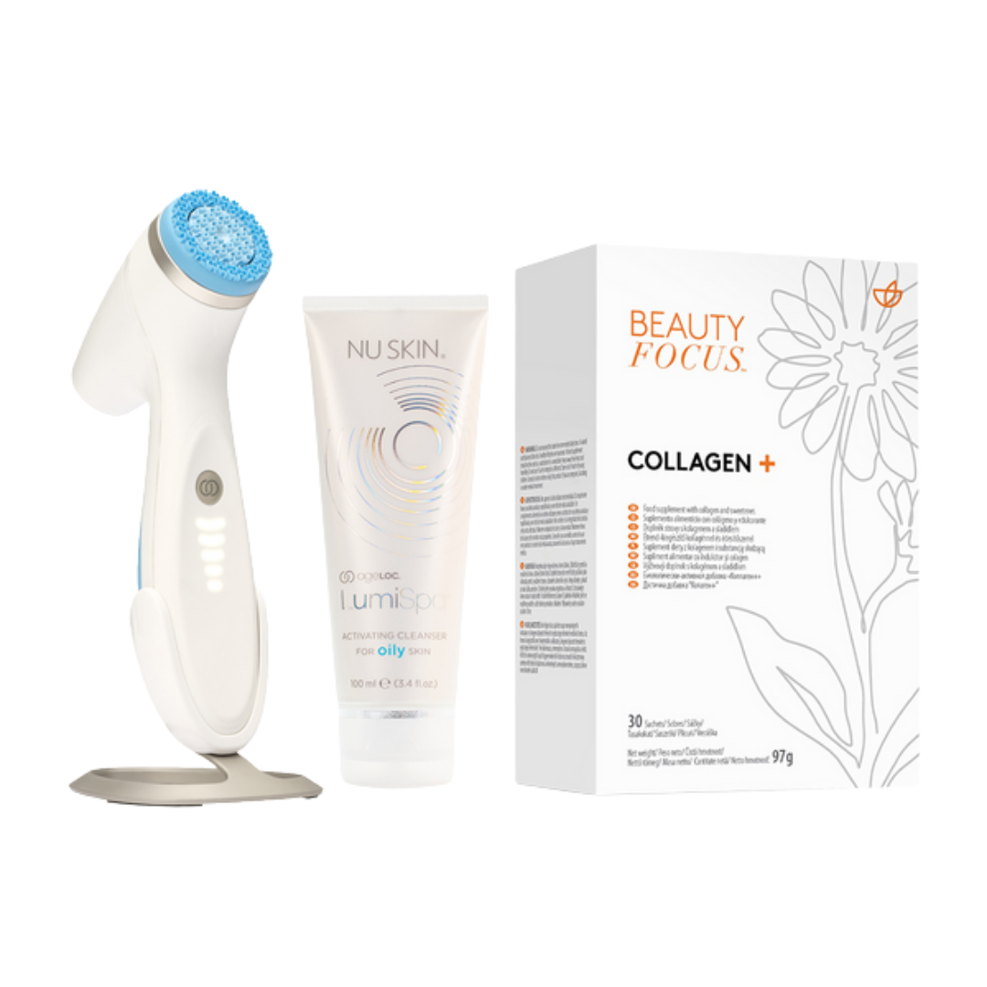 Better together Collagen+ en ageLOC LumiSpa iO-systeem - Droge huid