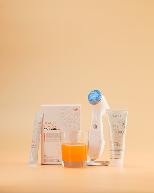 Better together Collagen+ en ageLOC LumiSpa iO-systeem - Onzuivere huid