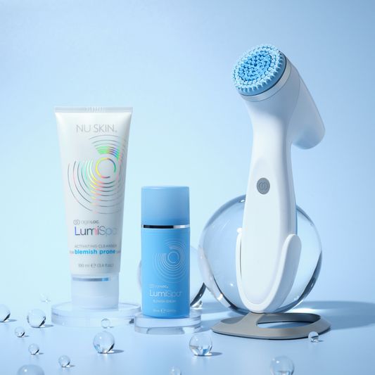 ageLOC LumiSpa iO volledige routine voor de onzuivere huid