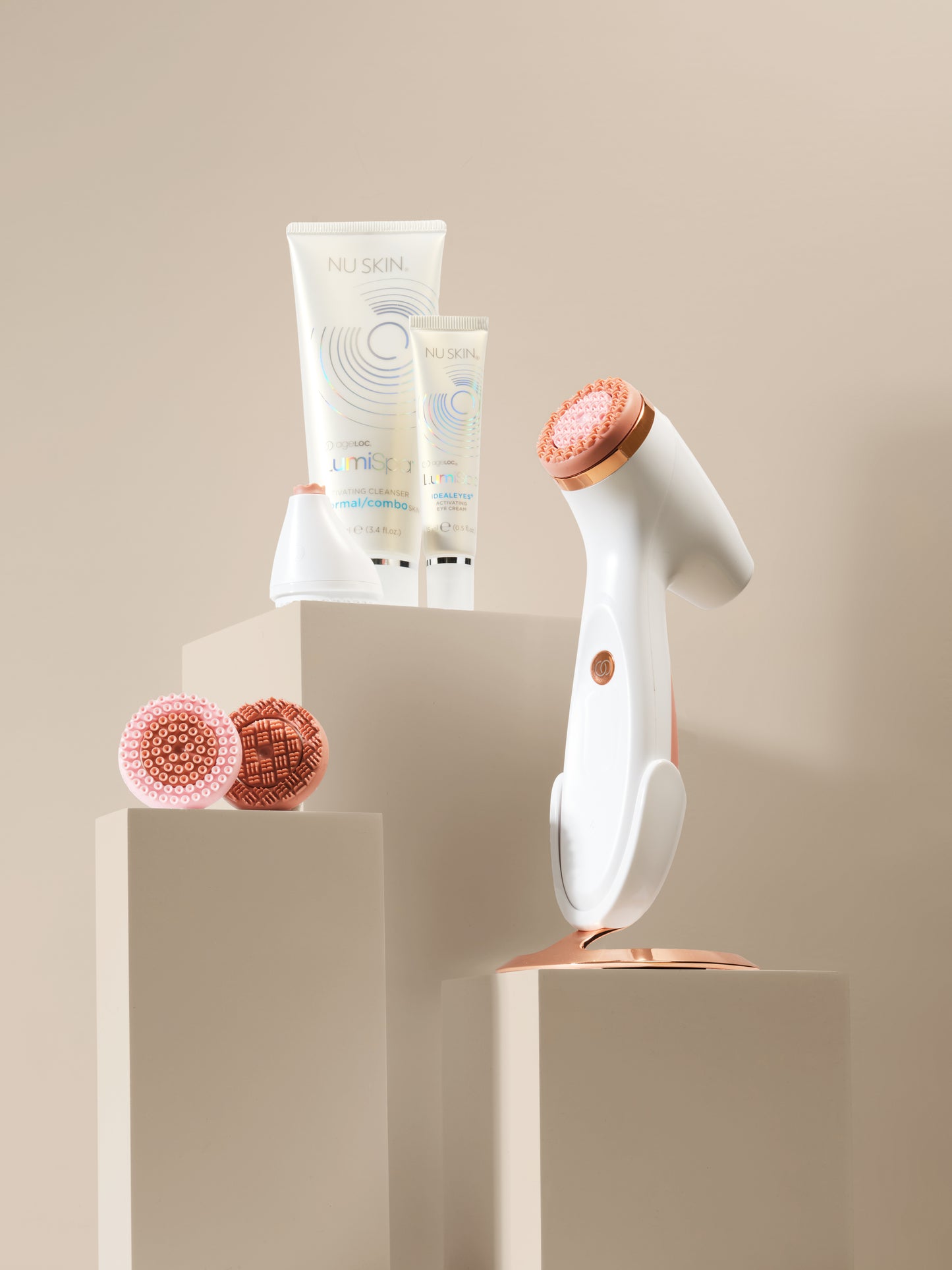 ageLOC LumiSpa iO Rose Gold Cleansing Kit - Droge huid