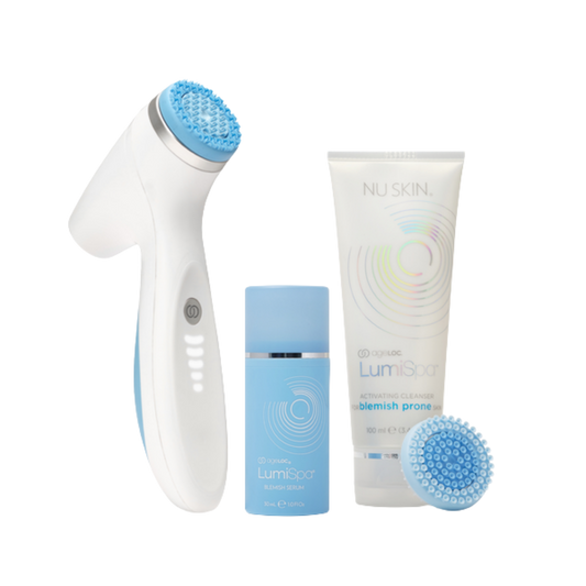 ageLOC LumiSpa iO volledige routine voor de onzuivere huid